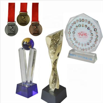 China Europe manufacturer good quality wholesale award custom marathon sports medals and trophies for sale