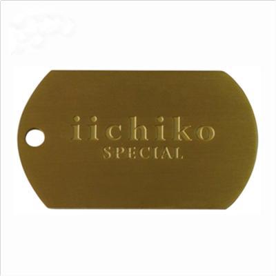 China Europe Engraved Military Dog Tags Brass for sale