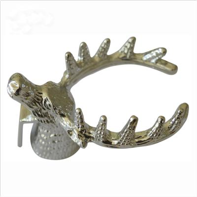 China Sustainable Promotional Silver Metal Antler Holder For Mugs for sale