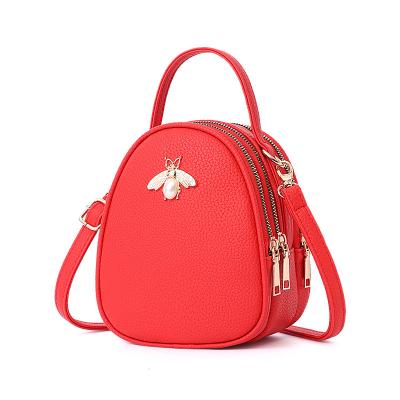 China Fashion Lightweight Female Mini Bag Casual Crossbody Bags Cute For Women Girls PU Leather Shoulder Handbags For Party for sale