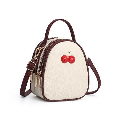 China Lightweight Ladies Mini Bag Contrast Color Crossbody Casual Bags For Women PU Leather Shoulder Handbags For Party for sale