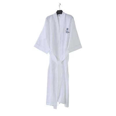 China QUICK DRY White Bathrobe 100% Cotton Fleece Bathrobe Women Soft Bathrobe Hotel for sale