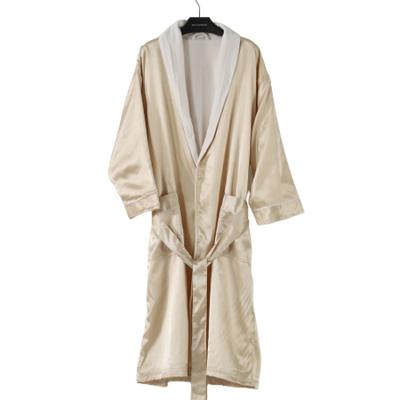 China QUICK DRY linen bathrobe spa bathrobe waffle bathrobe hotel soft and warm bathrobe for sale