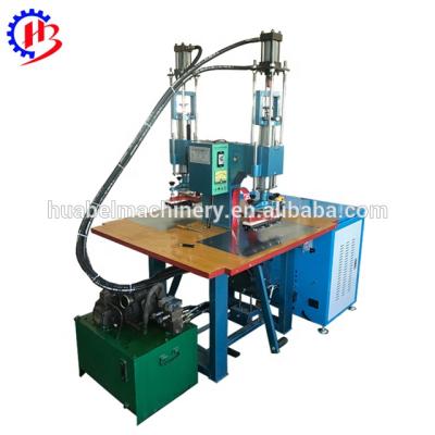 China Garment Shops 5KW Hydraulic Double Head High Frequency Welding Machine for sale