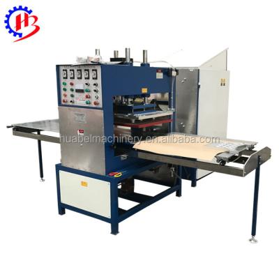 China HB-15KW Custom High Frequency Push-Plate Motorcycle Leather Seat Embossing Leather Seat Embossing Machine for sale