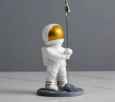 China Africa Resin Astronaut Business Card Holder 14cm for sale