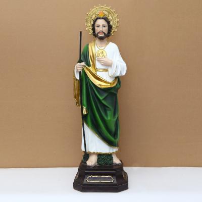 China Europe Custom Resin Saint Jude Statue Religious Saint Sculptures, Resin Catholic Statues Home Decoration for sale