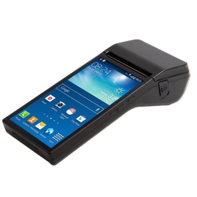 China Android 6.0 8G EMMC Mini Touch Screen Handheld Regular Pos Machine with 80mm Thermal Printer for sale