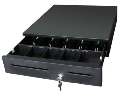 China Metal ABC Plastic Cash Drawer CD400 Five Grid Cash Notes Slots and Four Grid Coins Slot for sale