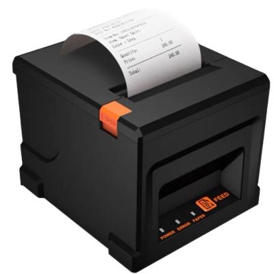 China 24V Input Power Supply 80mm Width Thermal Printer with Automatic Cutter and USB/LAN/BT Port for sale