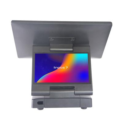 China 12.5 Inch Main Display and 7 Inch HD 720P IPS Customer Display POS Machine with SDK Function for sale