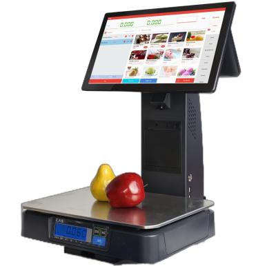 China Retail Supermarket Weighing Scale POS Software Recognizes with AI Touch Screen PC/Android Scale for sale