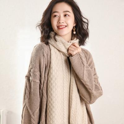 China Wholesale Hot Selling Soft Fashion Autumn Winter High Quality Cashmere Knit Scarf for sale