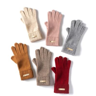 China Wholesale Winter Women's Inner Mongolia Soft Factory Autumn Pure Cashmere Knitted Gloves Cashmere for sale