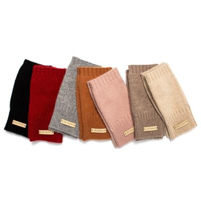 China Soft factory wholesales cashmere outdoor base convenient warm cashmere fingerless gloves for sale