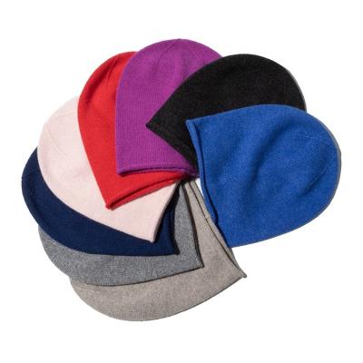 China breathable & Waterproof 8 Colors New Winter Mixed Logo Plain Rolled Edge Beanies Custom Quality Knit Beanie Hat for sale