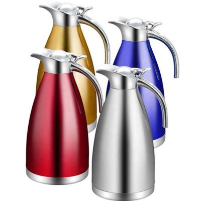 China Chinese High Quality Viable Stainless Steel Double-Layer Coffee Pot Thermos Bottle Vacuum Insulated Kitchen Restaurant Outdoor for sale