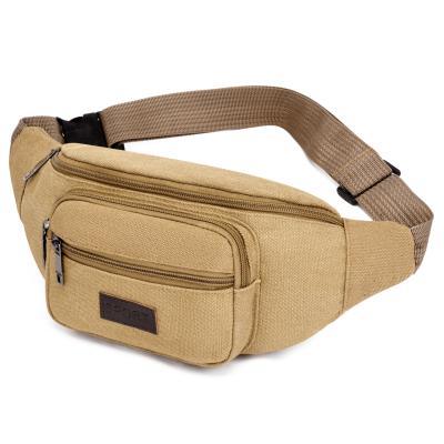 China 2022 Hot Selling Men's Anti-theft Unisex Waist Bag Fashionable Custom Canvas Fanny Pack for sale