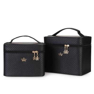 China Portable Fashion ECO Beauty Cosmetic Bag Set Multicolor Cosmetic PU Leather Cosmetic Bag Set for sale