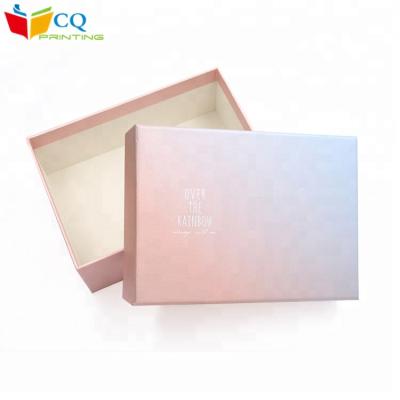 China Handmade luxury good quality fancy paper cover and bottom gift box with custom printing for sale