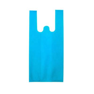 China Promotion 40gsm Reusable Cheap Stock Non Woven T-shirt Vest Shopping Carry Bag For Supermarket for sale