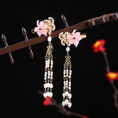 China New Hanfu Chinese style tassel hairpin retro temperament headdress girl's antique hairpin jewelry wholesale for sale