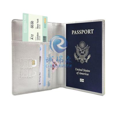 China Fashion PU Leather Passport Covers Elastic Band Wallet Credit Card Holder for sale