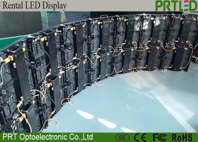 China P4.81 Stage Outdoor Rental LED Display With Curved Die Casting Cabinets for sale