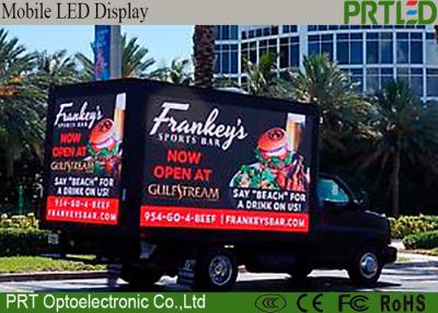 China Trailer Mobile Truck Mounted LED Display Screen Box Full Color P8mm for sale