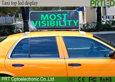 China High Resolution P5 Waterproof Taxi LED Advertising Sign 110-240V Input for sale