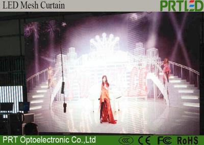 China Flexible Transparent LED Curtain Screen P10 Outdoor LED Mesh Screen Dispay for sale