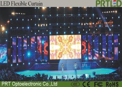 China Grid P10 Flexible LED Screen Full Color Easy Install For Concert Event for sale