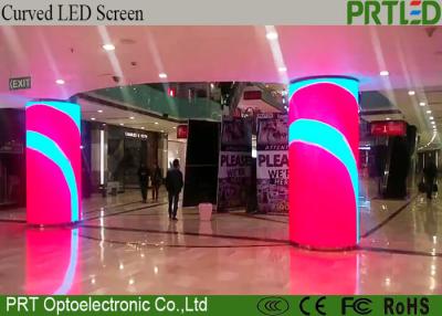 Cina Soft led module 360 curve round p2 p2.5 p4 p5 Cylinder Column led display circular screen in vendita