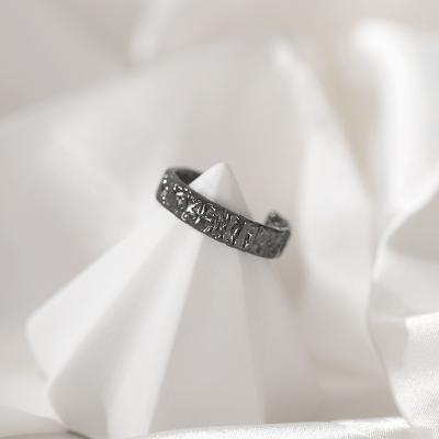 China Fashion Ring 925 Sterling Silver Woman Jewelry Blackened Wholesale Exquisite Exquisite Luxury Ring for sale