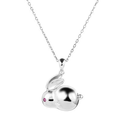 China Wholesale Custom 925 Sterling Silver Chain Rabbit Necklace Exquisite Necklace CLASSIC for sale