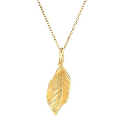 China CLASSIC Hot Selling 925 Sterling Silver Necklace For Women Leaf Pendant for sale