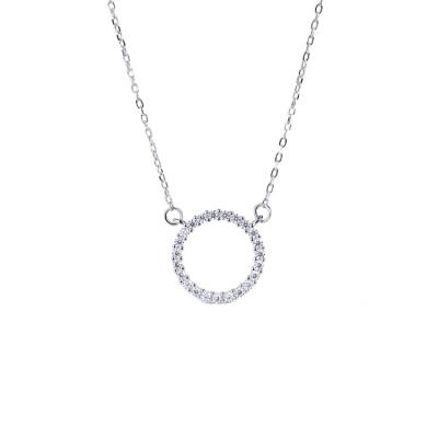 China Custom Jewelry 925 Sterling Silver The Circle Necklace Best Price Christmas Fashion CLASSIC for sale