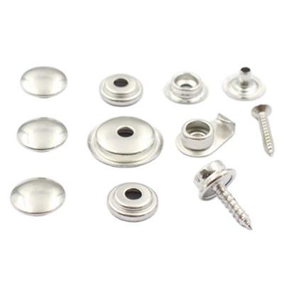 China Round Stainless Steel Snaps Boat Canvas Snaps Marine Snap Kit for sale