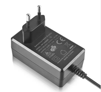 China Electronic Products AC 100-240V To EU DC 12V 2.5A Power Adapter 5.5 x 2.5mm Wall Mounted Power Adapter 12volt 2000mA 2500ma for sale