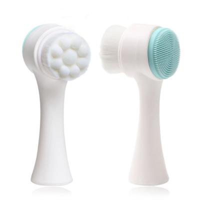 China New Product Offer New Product Offer Face Lift Silicone Double Sided Wash Brush Face Makeup Remover Cleansing Brush Massage Tool Household for sale