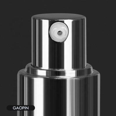 China Non Spill Aluminum Coating Custom 18/410 PP Sliver Cosmetic Cream Lotion Pump Dispenser Plastic Treatment Head for sale