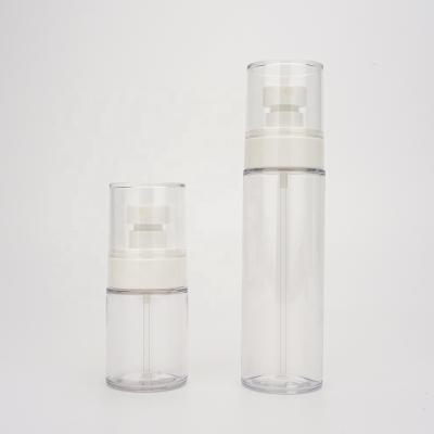 China Cosmetic Custom Plastic Spray Bottle Fine Mist Spray Bottles Transparent Toner Bottle 50ml 120ml for sale