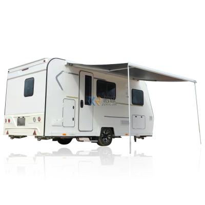 China Travel trailer new design camping trailer cars pull rv off road camper trailer ultralight caravan for camping for sale