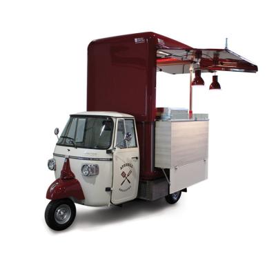 China OEM Street Vending Beer Bar Ice Cream Truck Monkey Car Tricycle Fast Food Cart Electric Kitchen Van For Sale for sale