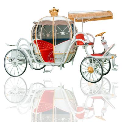 China Hot Selling Hall Photography Props Wedding Electric Carriage Princess Carriage Scenic Spot Pumpkin Carriage 2022 Electric Royal Horse-drawn Carriage for sale