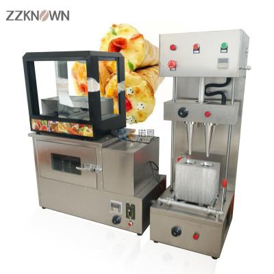 China High Efficiency Operation OEM Hot Sale Barrel Pizza Machine Easy 2 Soft Pizza Head Molding Machine With Revolve Oven And Pizza Reveal Ark for sale