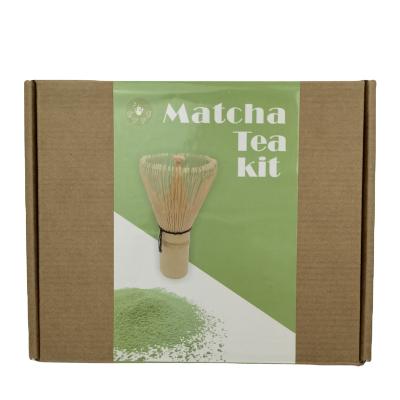 China Japanese Green Tea Viable Kit Matcha Ceremony Tea Set Bamboo Beats Matcha Scoop Beaters Holder and Matcha Bowl in Gift Box Packing for sale