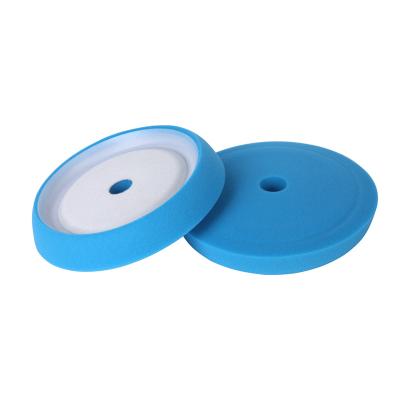 China 8.5 Inch Sponge Bodies Cutting Polishing Pads For RO Backing Foam Polisher Curved Polishing Pads for sale