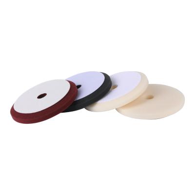 China 6 Inch Sponge Polishing Pad Extra Thin Polishing Car Care Low Density Center For Polisher for sale