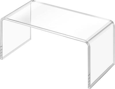 China Recycled Materials Modern Glass Table Desk Table Acrylic Crystal Suppliers for sale